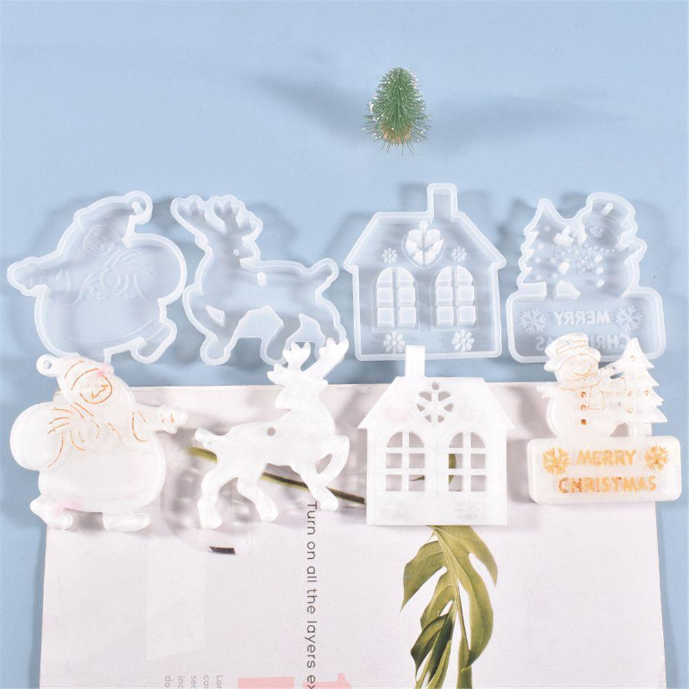 Jewelry Making Tools Hanging Tags Xmas Ornament Epoxy Resin Molds Silicone Mould Crystal Resin Mold