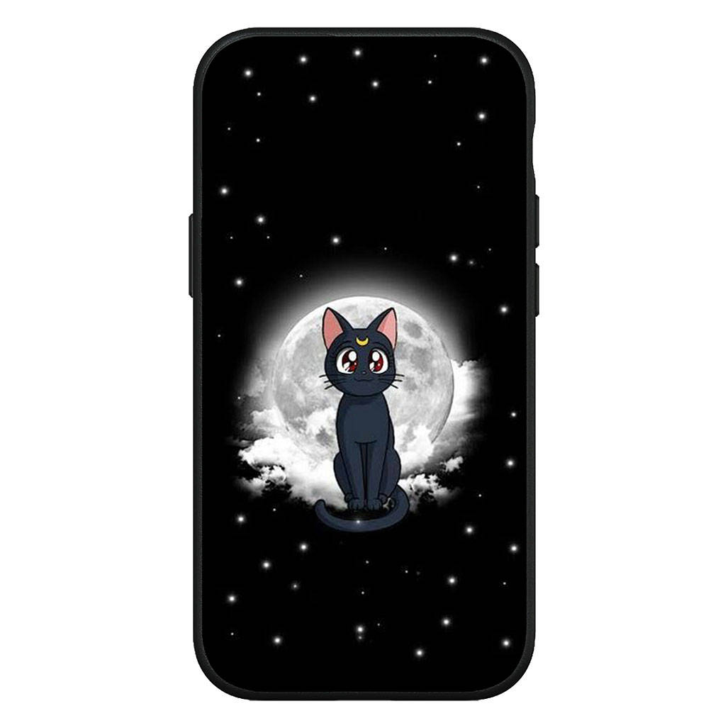 Чехол для iPhone 16 15 Xiaomi Redmi Note 14 13 12 11 Pro Max X 8 9 16e Samsung Galaxy S25 S24 S23 Moto OPPO Huawei Girl Sailor Cartoon Moon Phone Case