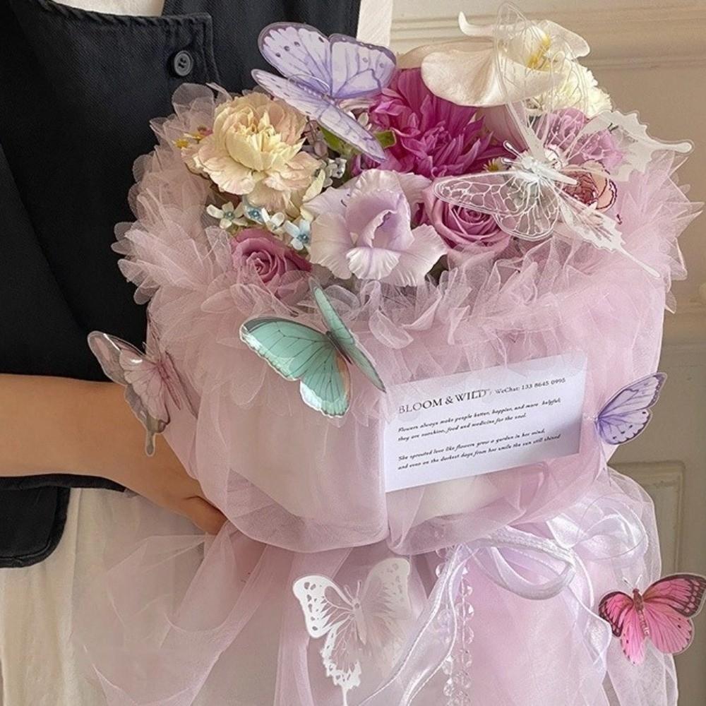 Однотонная пряжа для упаковки цветов 50x75см Декоративная упаковочная пряжа Букет