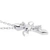 Ожерелье Крест Сердце K10 Белое Золото WG Бриллиант [Sears] Женское 0.02ct sp51-0006-wg