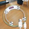 Round Household Smart Electronic Health Weight Scale Human Body Scale Adult Glass Scale