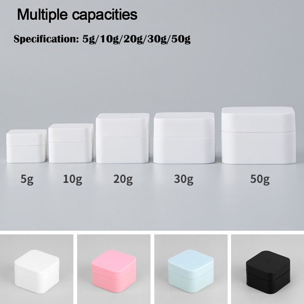Plastics Empty Box Multicolor Cream Jar Travel Bottle Empty Container  Face Cream