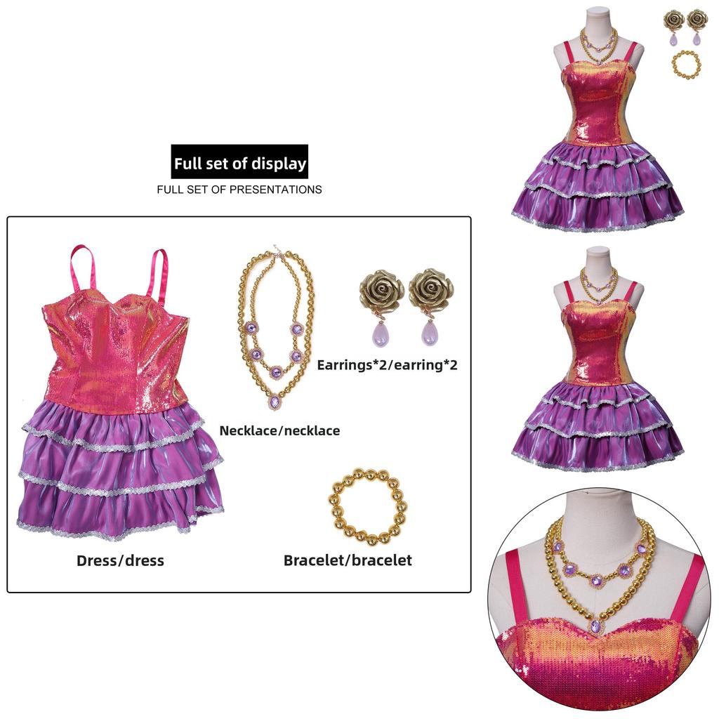 Barbie Life In The Dreamhouse Barbie Cosplay Costume With Satin And Cotton Fabric For Anime Fans