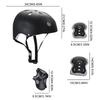 7Pcs/Set Kids Safety Helmet Knee Elbow Pad Set Toddler Helmet with Protective Gear Set for Skateboard Cycling