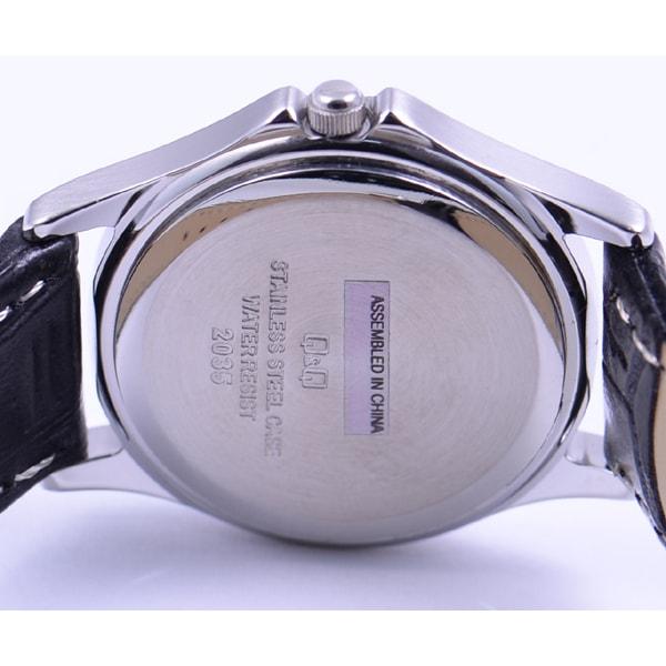 Citizen Женщины W379-304 ( Часы Q&Q Модель из нержавеющей стали) Круглые часы из черной нержавеющей стали, аналоговые