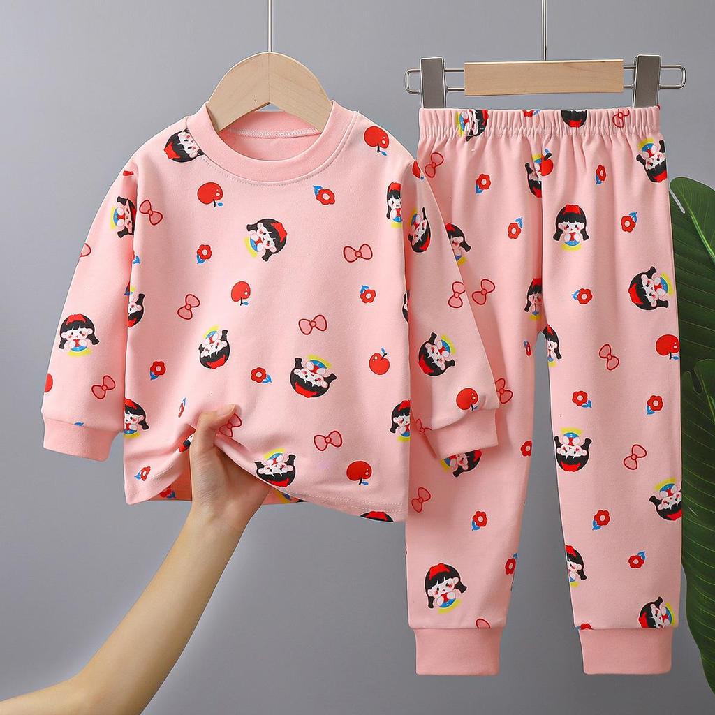 Children's Underwear Set Pure Cotton New Boys' Home Clothes Baby's All Cotton Warm Girls' Autumn Clothes Autumn Pants Children's Clothes