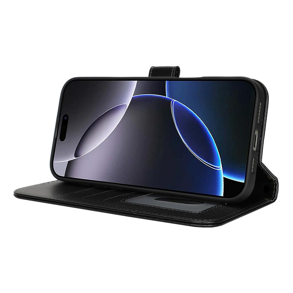 For iPhone 16 Pro Stand Case Shockproof Leather Wallet Phone Cover