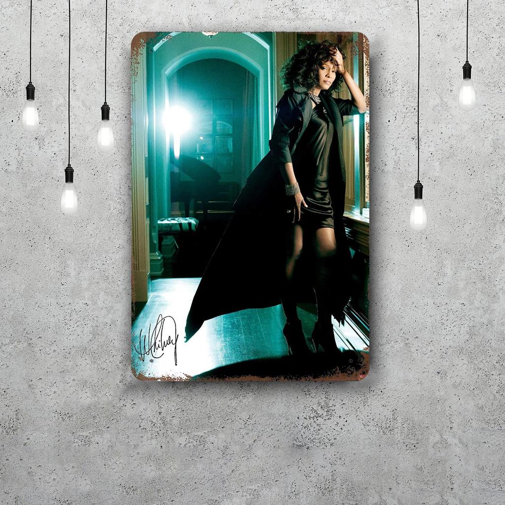 whitney houston Vintage Tin Sign Home Decor Wall Decor Art Wall Mural Room Decoration Decor Retro Metal Sign Plate Bar Posters