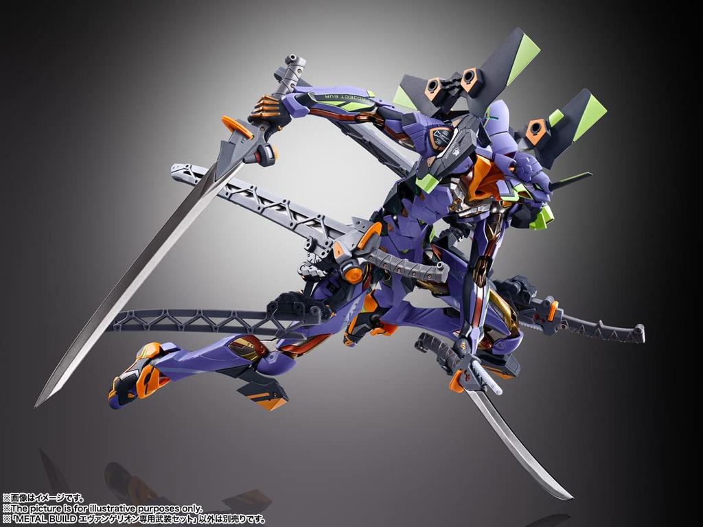 TAMASHII NATIONS METAL BUILD Evangelion эксклюзивный вооруженный набор подвижная фигурка из окрашенного ABS пластика
