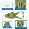 Double Propellers Frogs Soft Bait Silicone Bait Spinner Squid Thunder Frog Jig Spoon Trolls Soft Bait