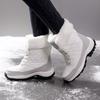 Теплые хлопковые ботинки Женские ботинки с высоким голенищем Нескользящие зимние плюшевые ботинки для улицы для ходьбы Походные кроссовки