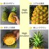 NOELAMOR Ананас Образец еды Модель Реалистичная модель еды Дисплей Выставочный реквизит Фигурка из сосны Высота 21 см