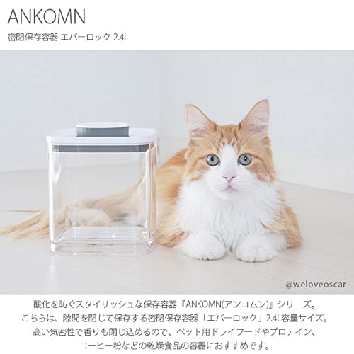 ANKOMN Everlock Airtight Container, 2.4L, UV Protection