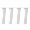 VidaXL Ножки для журнального столика 4 шт. Белый 42 см Сталь 4012501