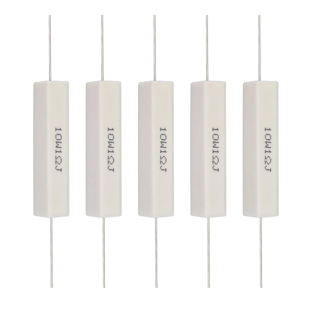 10шт набор резисторов делителя динамиков цементный резистор делителя динамиков 10 Вт 1 Ом