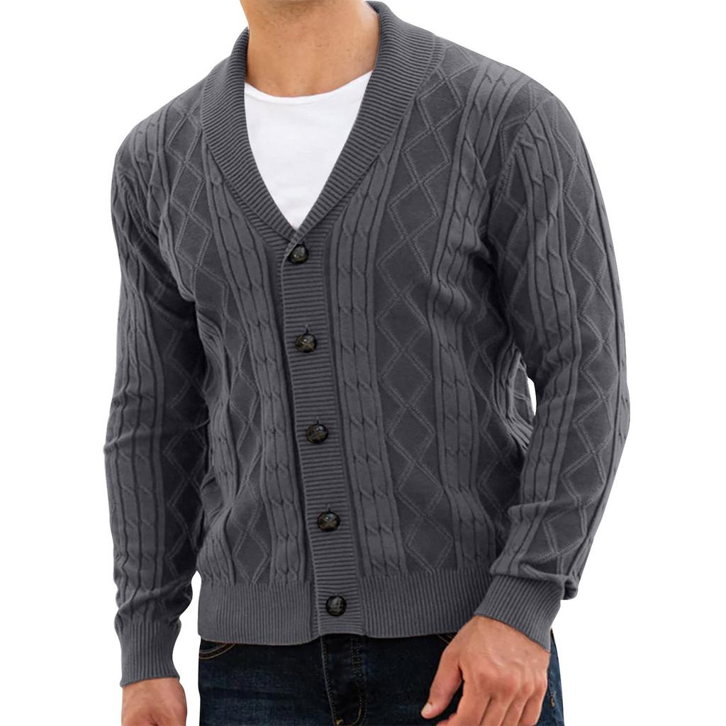 Осенне-зимний новый кардиган, мужской свитер, деловой свитер высокого качества