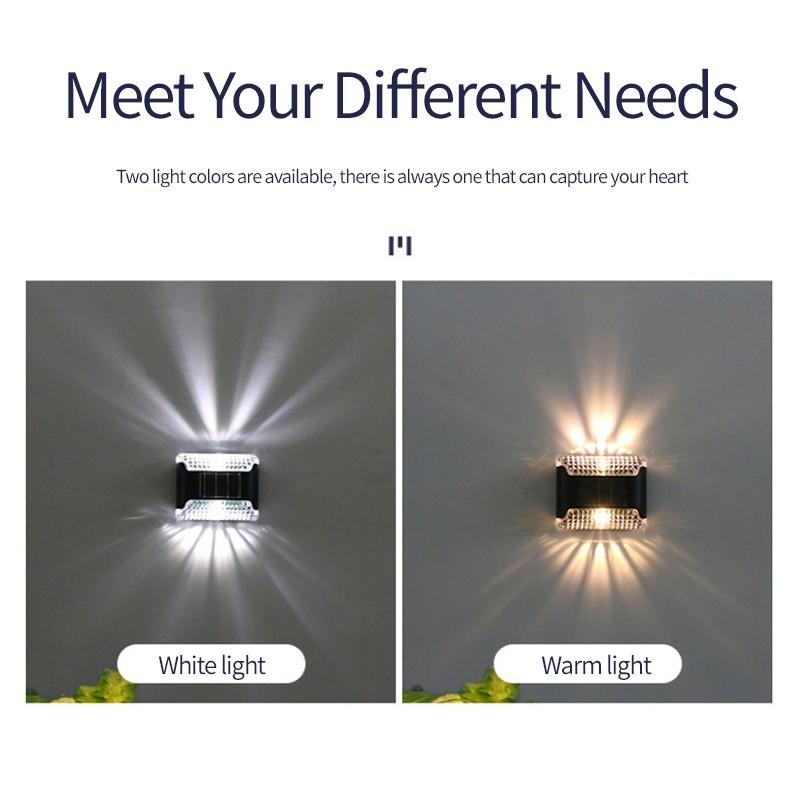 1/4/8 шт. солнечный светодиодный садовый солнечный фонарь, уличный солнечный свет, солнечные фонари для забора, уличный садовый путь, водонепроницаемый настенный светильник