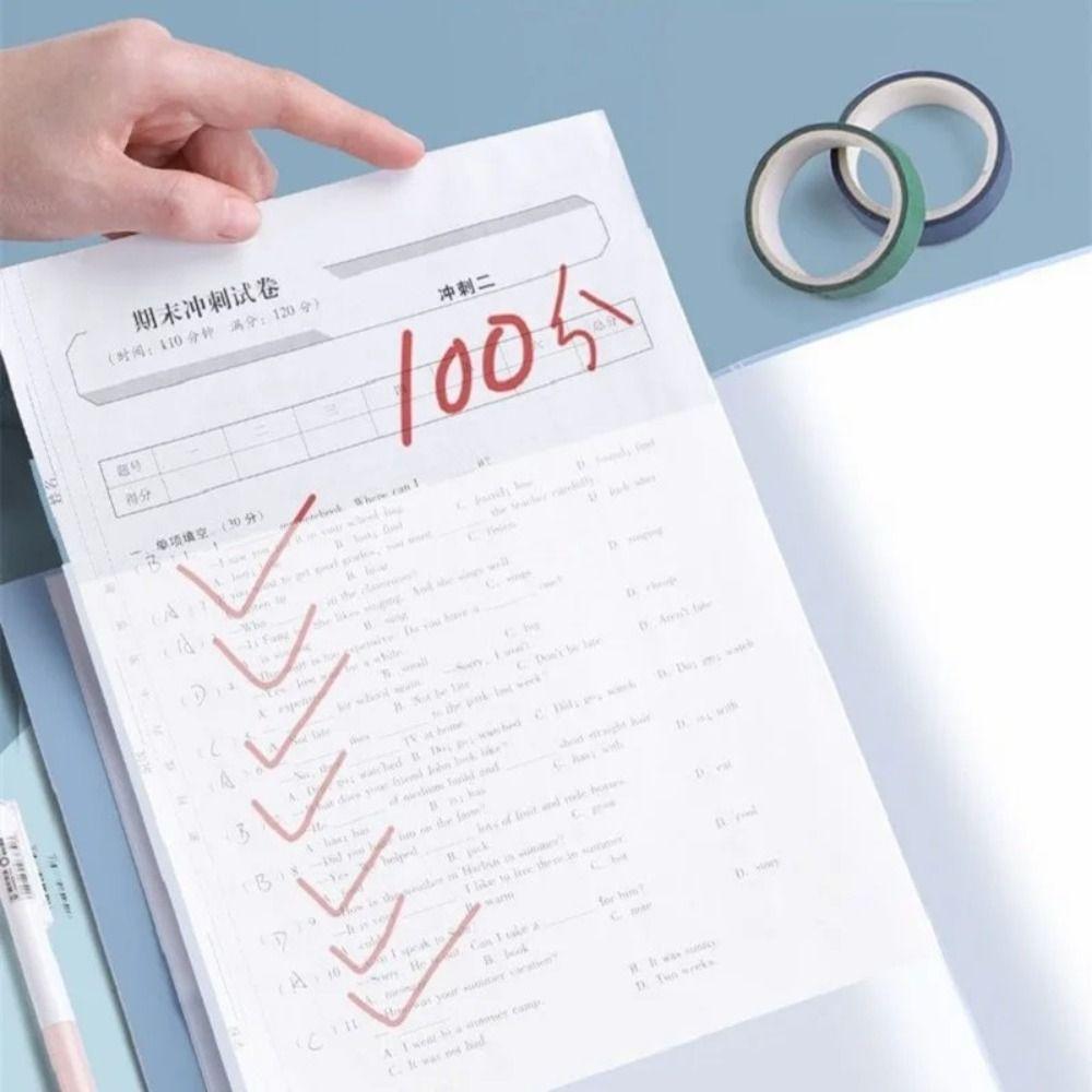 ПП Папка для файлов формата А4 Водонепроницаемый Органайзер для хранения тестовых работ Высококачественная сумка для документов