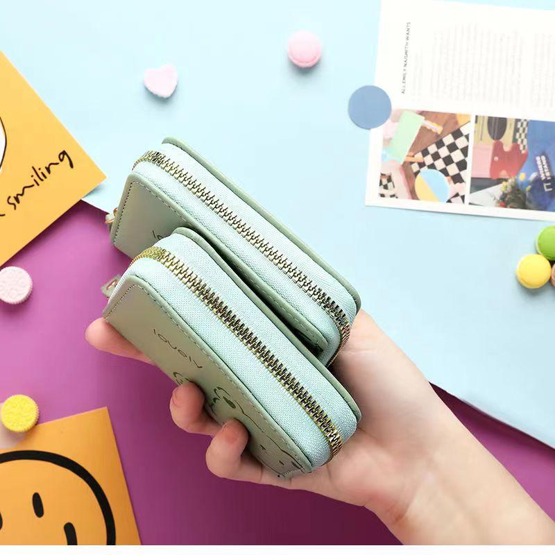 Милый мультяшный медведь картхолдер на молнии кожаный модный держатель для банковских кредитных карт для женщин девушки CLE