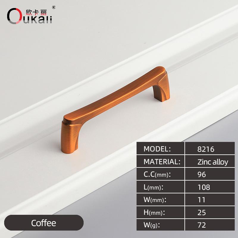 Oukali 96mm Zinc Alloy Push Pull Handles New Release Cabinet Drawer Kitchen Hardware Wardrobe Bedroom Bathroom Living Room