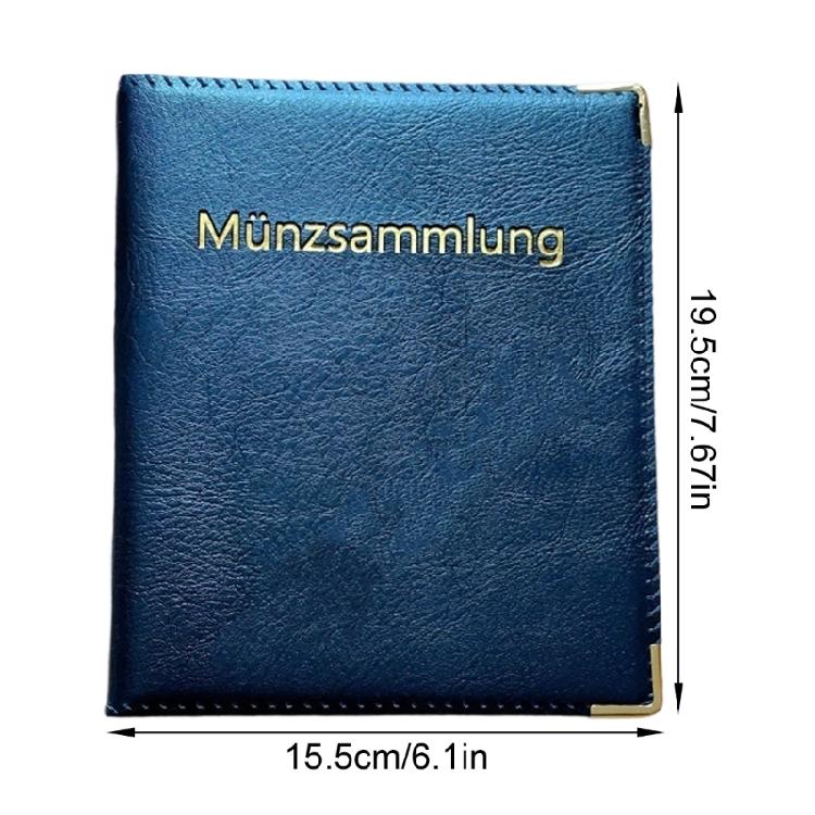 Large Capacity Coin Collection Album 480 Pocket Coin Collecting Album Leather Coin Collection Book for Collector