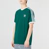 Adidas Originals Trefoil Vintage 3-Stripes Crew Neck Tee Men Tops Green HE9546