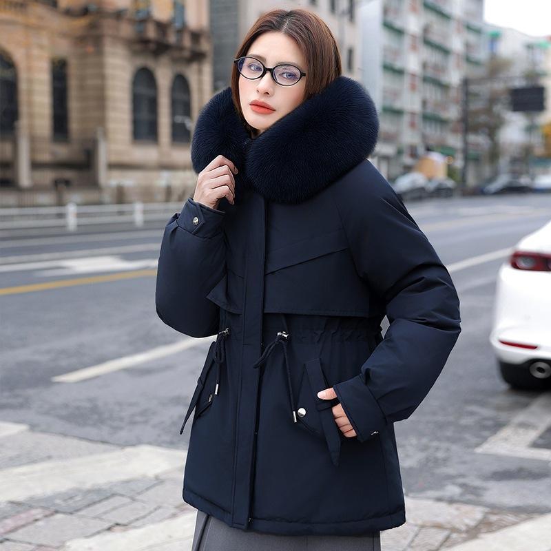 Jacket Pie Overcomes Women's Winter New Removable Fur Collar Liner Small Young Casual Jacket Women