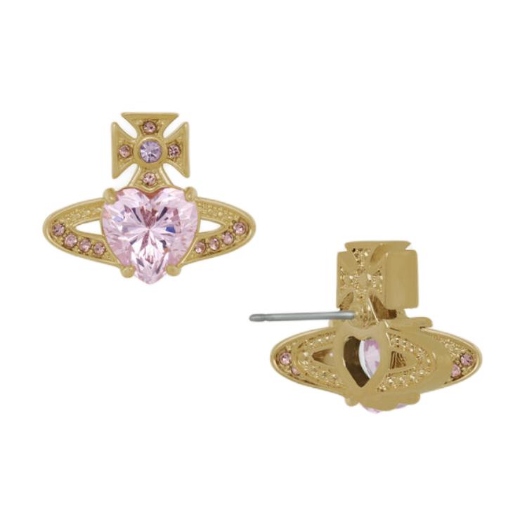 Vivienne Westwood Ariella Earrings Gold/Light Pink Women Jewelry 6201031T-02R978
