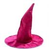 Large Plush Wizard Hat Velvet Curved Tip Tall Witch Hat Retro Witch Costume Hat  Masquerade Ball