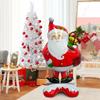 Надувной фольгированный стоящий шар Санта Клаус для украшения рождественской вечеринки