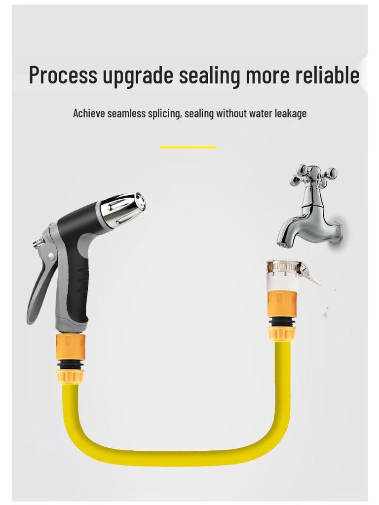 High-Pressure Water Gun with Rubber-Coated Handle for Car Washing & Garden Watering