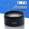0.5X 0.7X Microscope Auxiliary Lens Anti-Oil Fume HD Magnification Extension Adapter Ring