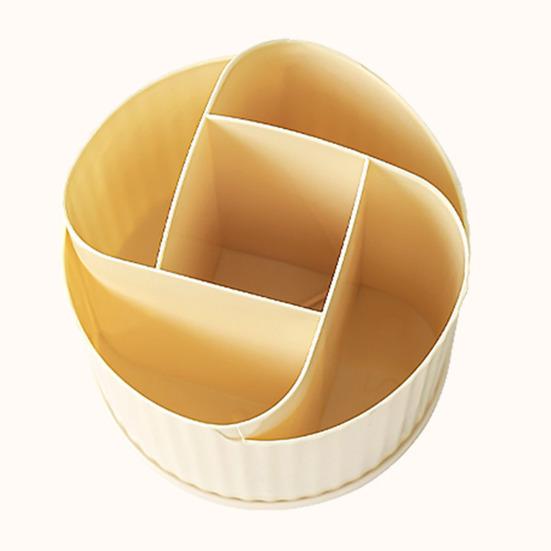 Вращающийся на 360 градусов держатель для кистей для макияжа, 5 отделений, органайзер для косметики, дизайн в виде цветка, вращающаяся подставка для кистей для макияжа