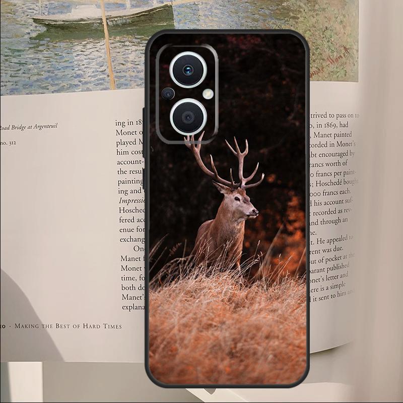 Чехол с оленем для OPPO Reno 14 13 11 10 Pro 12F 11F 13F 14F 7 8 Lite Чехол для OPPO Find X6 X5 X8 X9 Pro