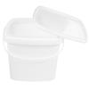 Plastic Bucket With Handle And Lid Reusable Water Bucket Container Portable Bucket Plastic Bucket Packaging Hand-Held Bucket