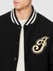 Indian Melton Stadium Jacket with Black Initials,