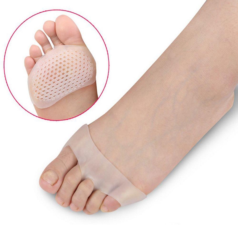 1 Pair Comfortable Feet Care Breathable Shoe Insert Soft Silicone Gel Toe Pads Insole