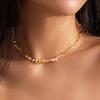 European-American Irregular Collar Metal Choker Necklace