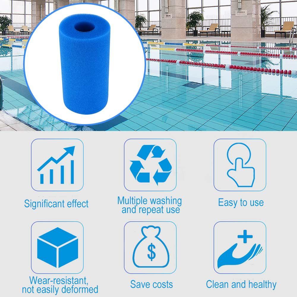 20*10cm 2Pcs Cleaning Pool Accessories Swimming Pool Sponge Column Biofoam Foam Filter Cleaner