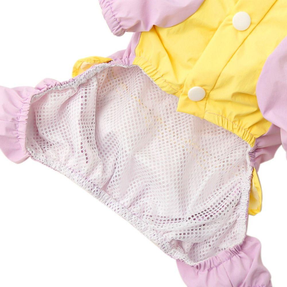 Водонепроницаемый ангельский дождевик для собаки Легкий комбинезон для питомца Четыре лапы Костюм собаки для маленьких и средних собак