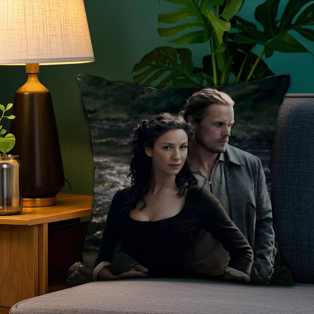 Наволочка Плюшевая Ткань Мягкая Двусторонняя Печать Сериал O-Outlander Чехол для Подушки на Диван Декоративные Наволочки