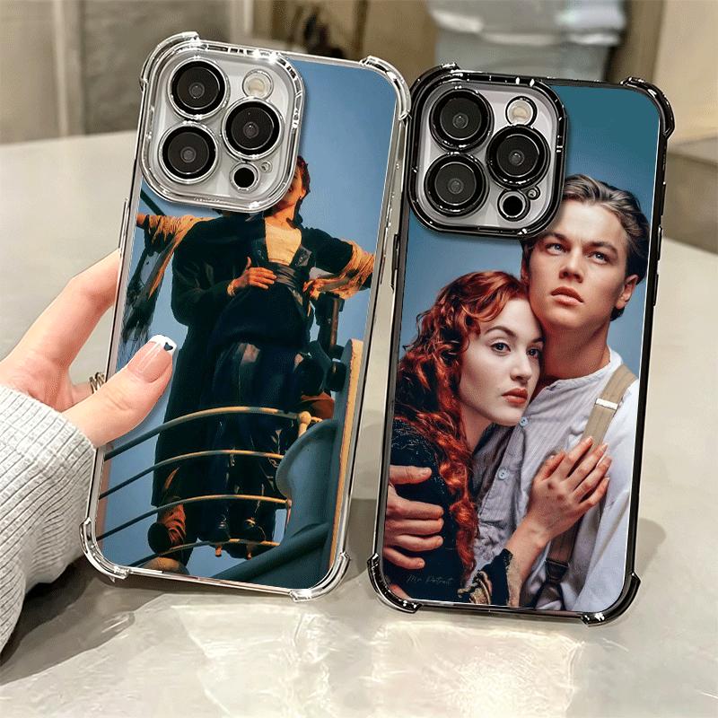 Фильм «Титаник» Роза Джек Мягкий чехол для телефона для iPhone 15 16 17 Air 14 Pro Max 16E Plus 13 12 Mini Покрытие Противоударные Fundas