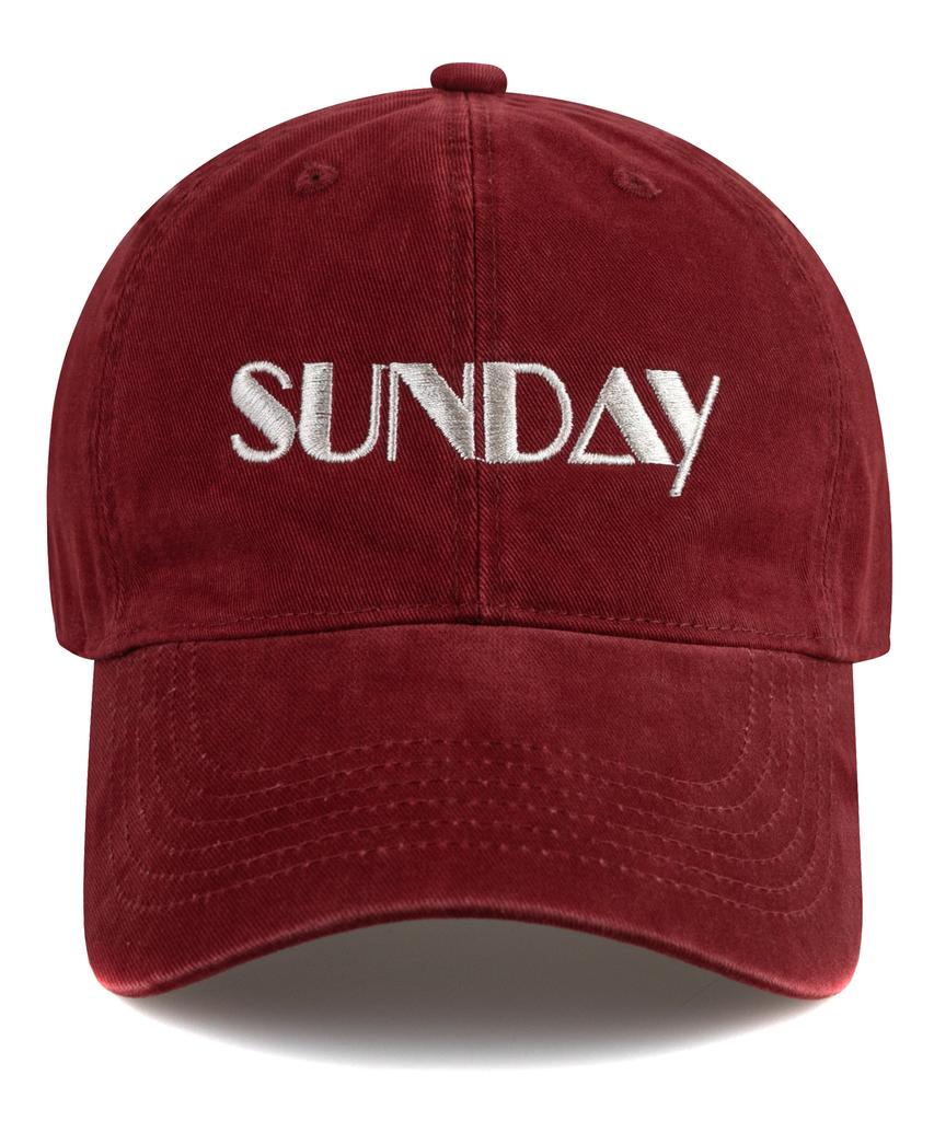Парик Sunday Cation Бейсболка - Винно-красный