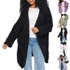 Women's Fashionable Cardigan Commuting Loose Mid-length Coat