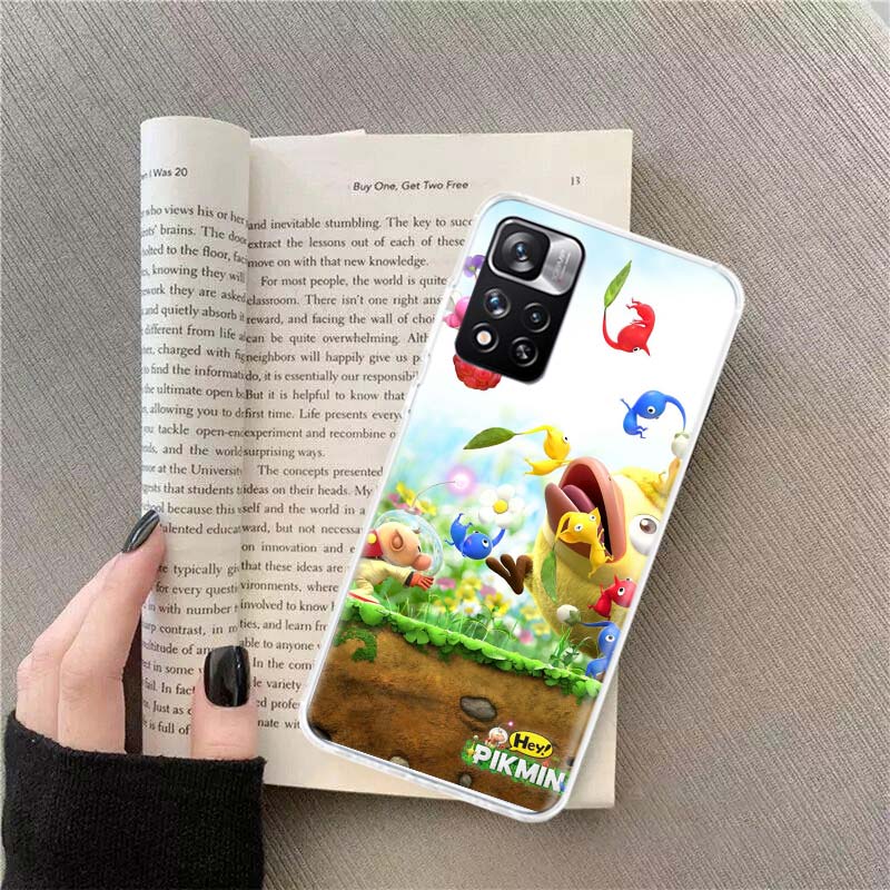 Чехол для телефона Game Pikmin 4 Для Redmi Note 13 12 Pro Plus 14 15 Pro 5G 11 11T 11E 11S 10 Pro 10S 9 9S Обложка Cell Прозрачный ТПУ Capa Cas