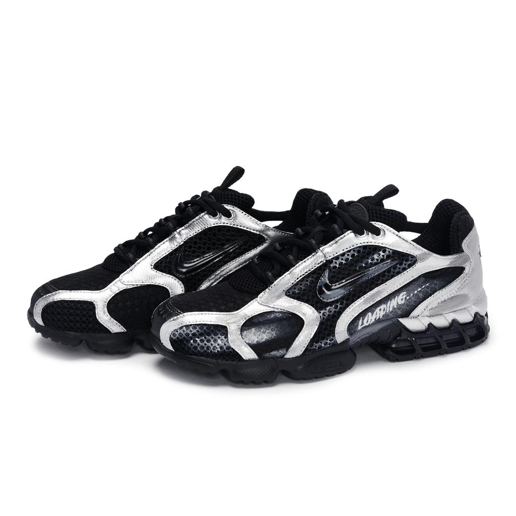 Nike Air Zoom Spiridon Cage 2 Серебристый Трассовые износостойкие Низкие Повседневная обувь Мужская Черный Серый Серебристый HM8497-010(Team80-S-BOX)