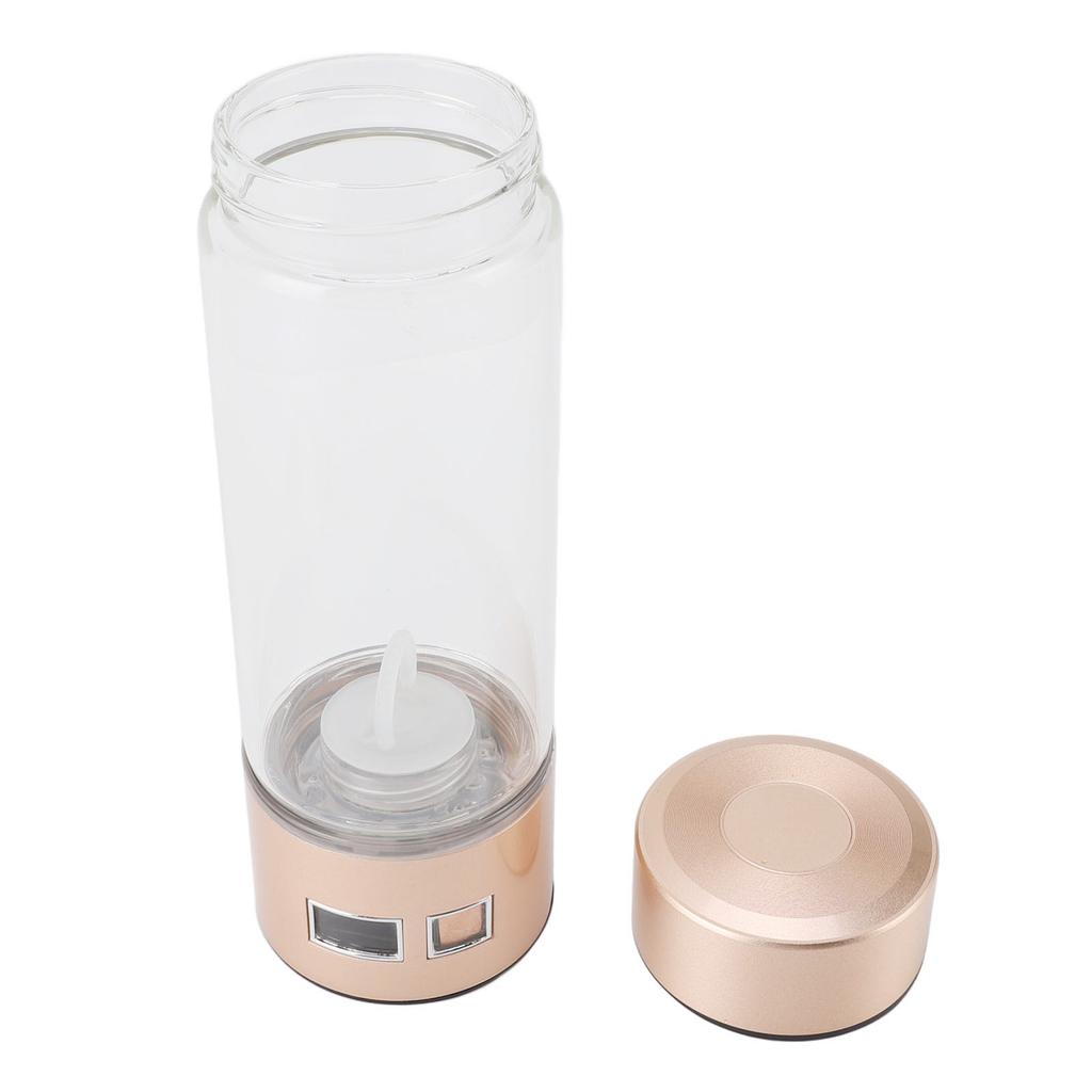 Hydrogen Water Bottle Rechargeable 4000PPB 450ml PEM Technology Portable Hydrogen Water Generator