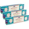 Satya Nag Champa Money Matrix Incense Sticks Agarbatti 45 Grams Box | 3 Packs of 15 Grams Each In a Box | Export Quality