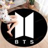 Ковер для гостиной Детский Новейший K-pop Bangtan Boys 3D Круглые коврики для журнального столика Домашний Детский напольный ковер Покрытие Противоскользящий