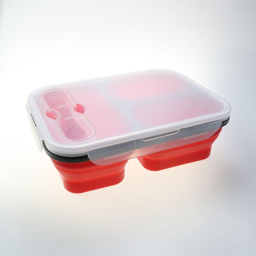 Silicone World 1300 мл Силиконовый Складной Портативный Ланч-бокс Большая Вместимость Миска Ланч Бенто-бокс Складной Ланч-бокс Экологичный